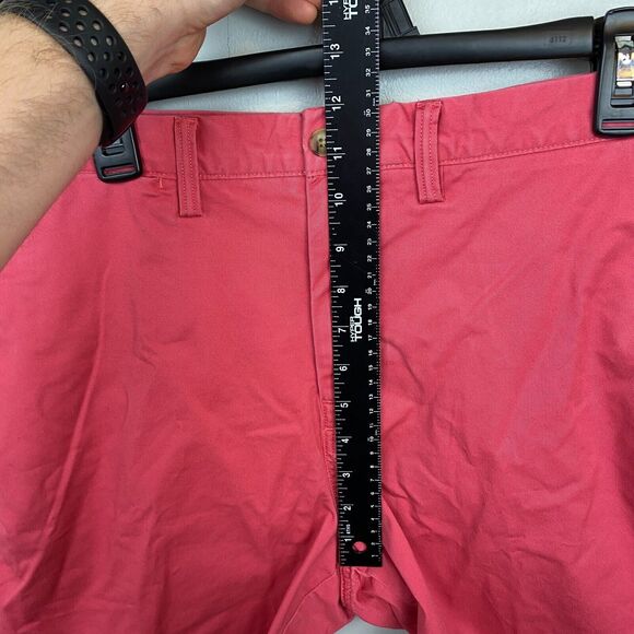 Polo Ralph Lauren Shorts Men 34 Red Khaki‎ Chino Solid Stretch Classic Fit EUC - Picture 7 of 12
